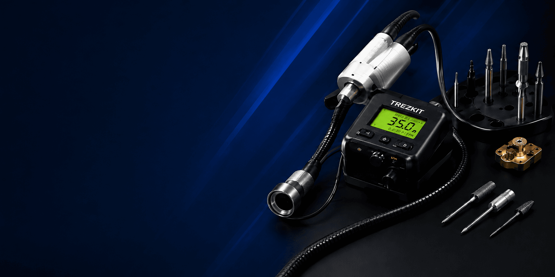 Jewellery rotary micromotor and precision attachments